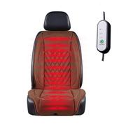 LRF-yxkj Housse Chauffante Siege Voiture 45 °C-65°C Chauffage Rapide， Contrôle Intelligent 12v Couvre Siege Voiture Avant Comprend Une Pelle à Neige,Brown-Singleseat