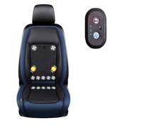 LRF-yxkj Siège Ventilé 12v/24v, 3 Vitesses Réglables de Vent Coussin De Siège De Voiture Ventilé pour Voitures, SUV, camions,Blue-12V12-BladeFan+Massage