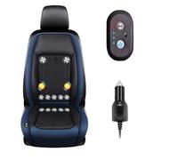LRF-yxkj Siège Ventilé 12v/24v, 3 Vitesses Réglables de Vent Coussin De Siège De Voiture Ventilé pour Voitures, SUV, camions,Blue-12V12-BladeFan+Massage