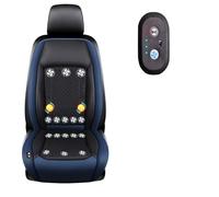 LRF-yxkj Siège Ventilé 12v/24v, 3 Vitesses Réglables de Vent Coussin Siege Auto pour Voitures, SUV, camions,Blue-24V16-BladeFan+Massage