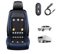 LRF-yxkj Siège Ventilé 12v/24v, 3 Vitesses Réglables de Vent Coussin Siege Auto pour Voitures, SUV, camions,Blue-12V16-BladeFan+Massage