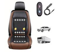 LRF-yxkj Siège Ventilé 12v/24v, 3 Vitesses Réglables de Vent Housses De Siège Ventilées pour Voitures, SUV, camions,Brown-12V20-BladeFan+Massage