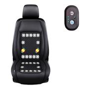 LRF-yxkj Siège Ventilé 12v/24v, 3 Vitesses Réglables de Vent Housses De Siège Ventilées pour Voitures, SUV, camions,Black-24V24-BladeFan+Massage