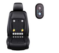 LRF-yxkj Siège Ventilé 12v/24v, 3 Vitesses Réglables de Vent Refroidissement De Siège De Voiture pour Voitures, SUV, camions,Black-24V12-BladeFan+Massage