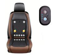 LRF-yxkj Siège Ventilé 12v/24v, 3 Vitesses Réglables de Vent Refroidisseur De Siège De Voiture pour Voitures, SUV, camions,Brown-24V12-BladeFan+Massage