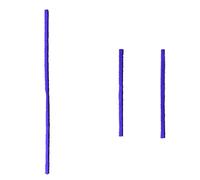 LRFDRESS 3pcs Bleu Plush Bandes Remplacement pour Dyson V7 V8 V10 V11 Aspirateur Pièces de Tête de Rouleau à Balai Protège Le Sol