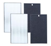 LRFDRESS Lot de 2 filtres de rechange pour purificateur d'air FZ-F50HFE/U FZ-F50DFE compatibles avec Sharp FPK50UW FP-K50UFP-J40 FP-JM40 FP-G50 FP-GM50, Part FZ-K50HFU FZ-K50DFU, H13 HEPA/filtre à