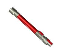 LRFDRESS Tube télescopique conductrice à dégagement rapide pour aspirateurs à tige Dyson V15 V11 V10 V8 V7, Tube de remplacement, longueur réglable de 45,7 à 71,1 cm (Rouge)