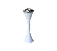 LRFNKCT Cendrier vertical, Cendrier de salle de bain vertical en métal avec couvercle for mégots de cigarettes, for toilettes, salon(White)