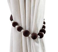 LRFNKCT Embrasures de Rideaux, 1 Paire D'embrasses De Rideau Perles Décoratives Luxueuses, Embrasses Simples, Corde