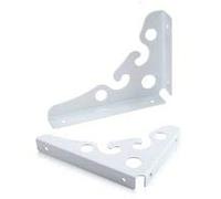 LRFNKCT Étagères, Supports d'étagère, 2 pièces de Support à Angle Droit, Support Mural en Acier Inoxydable Haut, Bas, Supports en L/Supports d'étagère à Double Usage, avec vis