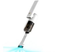 LRFVADW Aspirateur Cordless Car Vacuum Cleaner Strong Suction Mini Hand LED Light Rechargeable for Interior Home(White)
