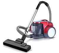 LRFVADW Aspirateur horizontal, pour la maison, les sols durs, la moquette, léger et puissant, alimenté par l'aspiration, aspirateur traîneau filaire, doré et rouge (rouge)