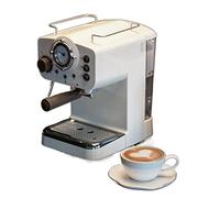 LRFVADW Machine à café expresso Offee Machine à café style rétro semi-automatique Type vapeur italienne Mousse de lait 2 et 1 poignées Facile à utiliser
