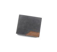 LRFVADW Portefeuilles pour Hommes Mode Portefeuille Money Sac Mody Couleur Cuir Business Court Vintage Multi-Card Soft Purs(B)