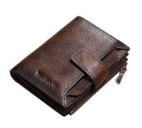 LRFVADW Sac à Main pour Femme Genuine Leather Men Wallet Coin Purse Small Card Holder Male Pocket Short(MBQ3837BF)