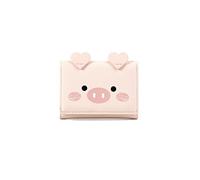 LRFVADW Sac à Main pour Femme Mode Courte Trois Fois Portefeuille Femme Dessin animé Jolie Portefeuille Porte-Carte Multi-Carte Lady(Pink)