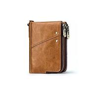 LRFVADW Sac à Main pour Femme Portefeuille en Cuir véritable Portefeuille Femme Porte-Monnaie Rouge Petit Sac de Monnaie Madame Mini Porte-Carte(Bruin)