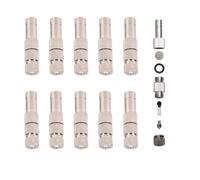 LRFVHYQNK Buse de brumisation réglable en Laiton, Paquet de 10 Buses d'atomisation Basse Pression en Laiton 8mm avec Filtre, 0.1-0.6mm, Refroidissement extérieur(Orifice 0.1mm)