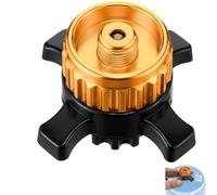 lrgnixs Adaptateur de cartouche de gaz compatible avec Campingaz CV Easy Clic sur valve à vis EN417, raccord de gaz pour réchaud de camping et d'extérieur