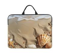 LRHCNZDCP Belle housse de protection pour ordinateur portable de 14 pouces imprimée vue sur le canal de Venise, étui de protection étanche avec poignée pour homme et femme