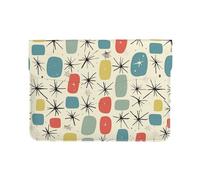 LRHCNZDCP Belle housse en cuir pour ordinateur portable de 13 pouces avec vue sur le canal de Venise - Pour voyage, travail, affaires, Motif rétro étoiles Atomic, Taille unique