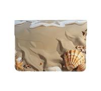LRHCNZDCP Belle housse en cuir pour ordinateur portable de 13 pouces avec vue sur le canal de Venise - Pour voyage, travail, affaires, Sable de coquillage de plage, Taille unique