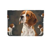 LRHCNZDCP Belle housse en cuir pour ordinateur portable de 13 pouces avec vue sur le canal de Venise - Pour voyage, travail, affaires, Beagle Dog, Taille unique