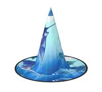 LRHCNZDCP Chapeau de sorcière imprimé animaux marins pour femmes et hommes - Pour fêtes festives, cosplay, accessoires d'Halloween, 1 pièce