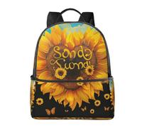 LRHCNZDCP Chicago Sac à dos d'école imprimé réfléchissant pour ordinateur portable Sac à dos élégant et léger Sac à dos de voyage pour enfants garçons filles, Blessed to Be Called Nana Tournesol, One