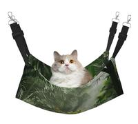 LRHCNZDCP Flowers in Tropical Rainforest Lit hamac pour chat Imprimé forêt tropicale Lit doux double couche suspendu pour petit animal de compagnie, M