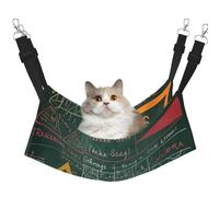 LRHCNZDCP Formulas Shapes Theory Lit hamac pour chat avec leçon de mathématiques, lit doux double couche à suspendre pour petit animal de compagnie, taille L