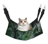 LRHCNZDCP Hamac pour chat imprimé forêt tropicale tropicale jungle lit double couche suspendu pour petit animal de compagnie, L