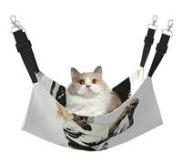 LRHCNZDCP Hamac pour chat imprimé karaté, lit doux double couche à suspendre pour petit animal de compagnie, taille M