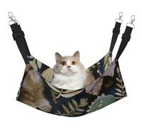 LRHCNZDCP Hamac pour chat mignon imprimé dinosaure, lit doux double couche à suspendre pour petit animal de compagnie, taille L