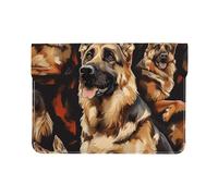 LRHCNZDCP Housse en cuir imprimé guitares pour ordinateur portable 13" pour voyage, travail, affaires, Berger allemand, Taille unique