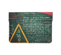 LRHCNZDCP Housse en cuir pour ordinateur portable de 13 pouces avec imprimé de chats, oiseaux et fleurs - Pour voyage, travail, affaires, Formulas Formes Théorie Math Leçon Mot, Taille unique