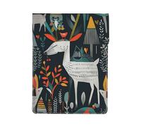 LRHCNZDCP Housse en cuir pour ordinateur portable de 13 pouces avec imprimé tête de mort pour voyage, travail, affaires, Animaux scandinaves, Taille unique