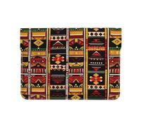 LRHCNZDCP Housse en cuir pour ordinateur portable de 13 pouces imprimé basket-ball art pour voyage, travail, affaires, Motif ethnique africain., Taille unique