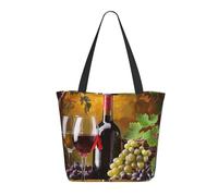 LRHCNZDCP Joli sac fourre-tout imprimé poisson grand sac à bandoulière léger pour femme sac à main pour ordinateur portable pour le travail, les voyages, le shopping, Bouteilles de vin et boissons