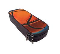 LRHCNZDCP Jolie trousse à crayons en cuir avec imprimé papillon pour l'école, le bureau, l'université, pour adultes, garçons et filles, Art du basket-ball, Taille unique, Cartable
