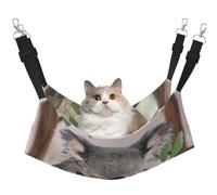 LRHCNZDCP Lit hamac pour chat imprimé koala mignon maman et bébé, lit doux double couche suspendu pour petit animal de compagnie, taille M