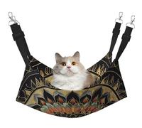 LRHCNZDCP Lit hamac pour chat imprimé mandala, lit doux double couche suspendu pour petit animal de compagnie, L