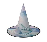 LRHCNZDCP Niagara Falls Lot de 3 chapeaux de sorcière d'Halloween imprimés pour femmes et hommes, fêtes festives, cosplay, accessoires d'Halloween