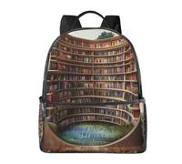 LRHCNZDCP Sac d'école imprimé orchidées, sac à dos pour ordinateur portable, sac à dos élégant et léger, sac à dos de voyage pour enfants, garçons et filles, Bibliothèque Livres d'étagère, One Size