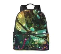 LRHCNZDCP Sac d'école imprimé poules de la ferme - Sac à dos pour ordinateur portable - Élégant et léger - Sac à dos de voyage pour enfants garçons et filles, Jolie libellule., One Size, Sac à dos