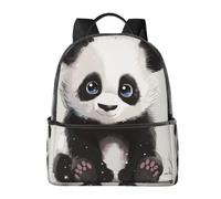 LRHCNZDCP Sac d'école imprimé poules de la ferme - Sac à dos pour ordinateur portable - Élégant et léger - Sac à dos de voyage pour enfants garçons et filles, Panda mignon 1, One Size, Sac à dos