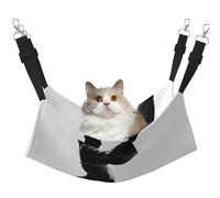 LRHCNZDCP Taekwondo Lit hamac pour chat imprimé arts martiaux, lit doux double couche suspendu pour petit animal de compagnie, L