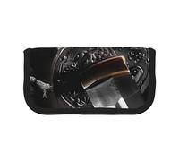 LRHCNZDCP Trousse à crayons avec fermeture éclair Motif épée de samouraï du Japon, Noir , Taille unique, Cartable