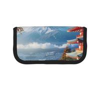 LRHCNZDCP Trousse à crayons avec fermeture éclair Motif paysage du Japon Mount Fuji, Noir , Taille unique, Cartable